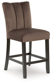 Jeshina - Mocha - Upholstered Barstool (Set of 2) - JaxCo Furniture
