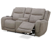 Penfield - Power Zero G Console Loveseat With Heat, Massage & Speaker P3 - Frappe - JaxCo Furniture