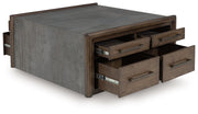 Kallenny - Brown / Gray - Square Cocktail Table - JaxCo Furniture