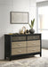 Valencia - 6-Drawer Dresser - Black - JaxCo Furniture