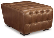 Temmpton - Chocolate - Oversized Accent Ottoman - JaxCo Furniture