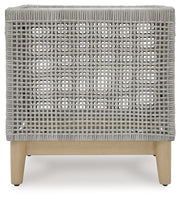 Seton Creek - Gray - Square End Table - JaxCo Furniture