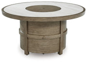 Rainier Ranch - Beige - Round Fire Pit Table - JaxCo Furniture