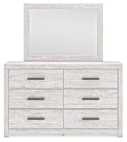 Cayboni - Whitewash - Dresser And Mirror - JaxCo Furniture