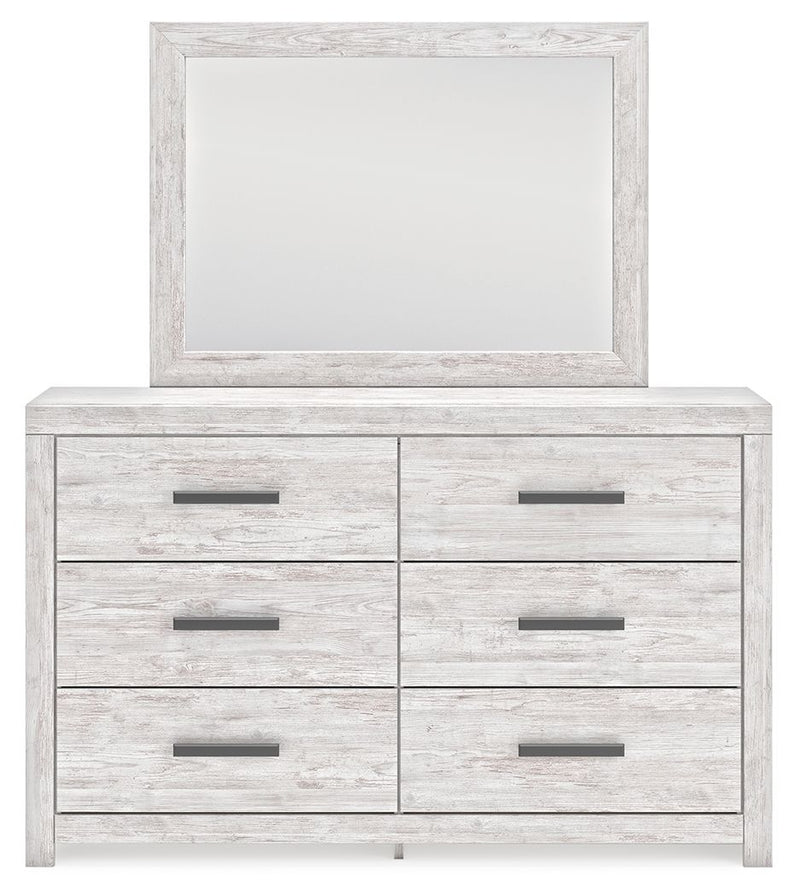 Cayboni - Whitewash - Dresser And Mirror - JaxCo Furniture