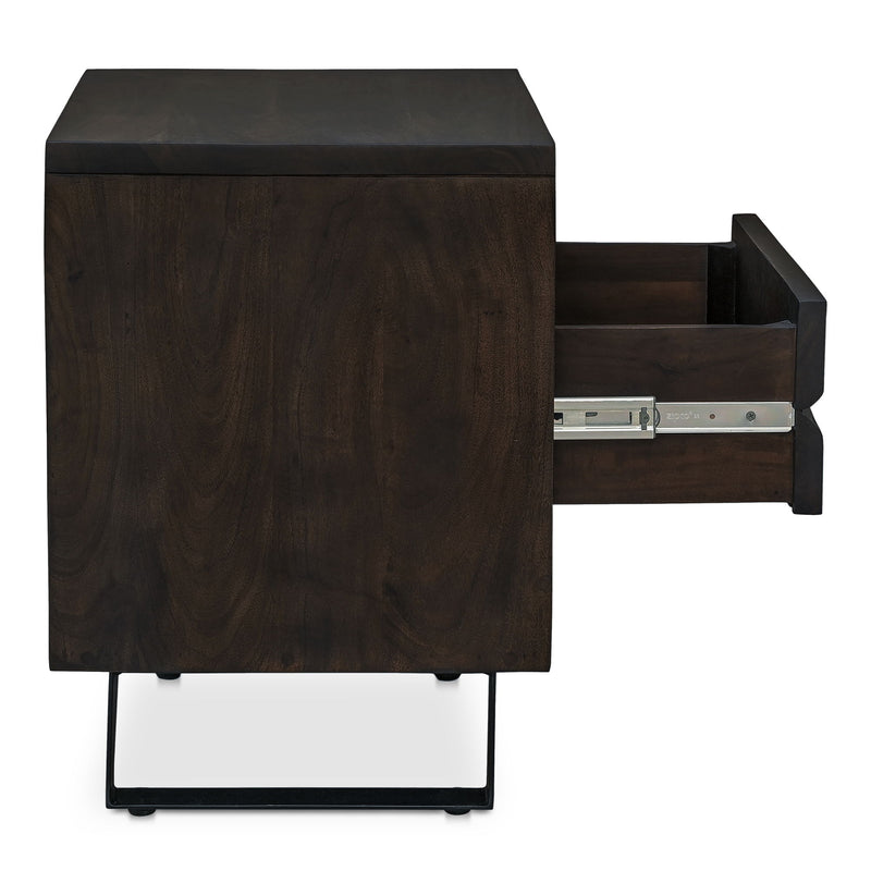 Madagascar - Accent Nightstand - Dark Brown - JaxCo Furniture