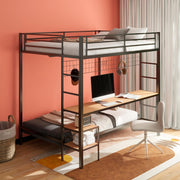 Campus - Metal Workstation Bunk Bed - JaxCo Furniture