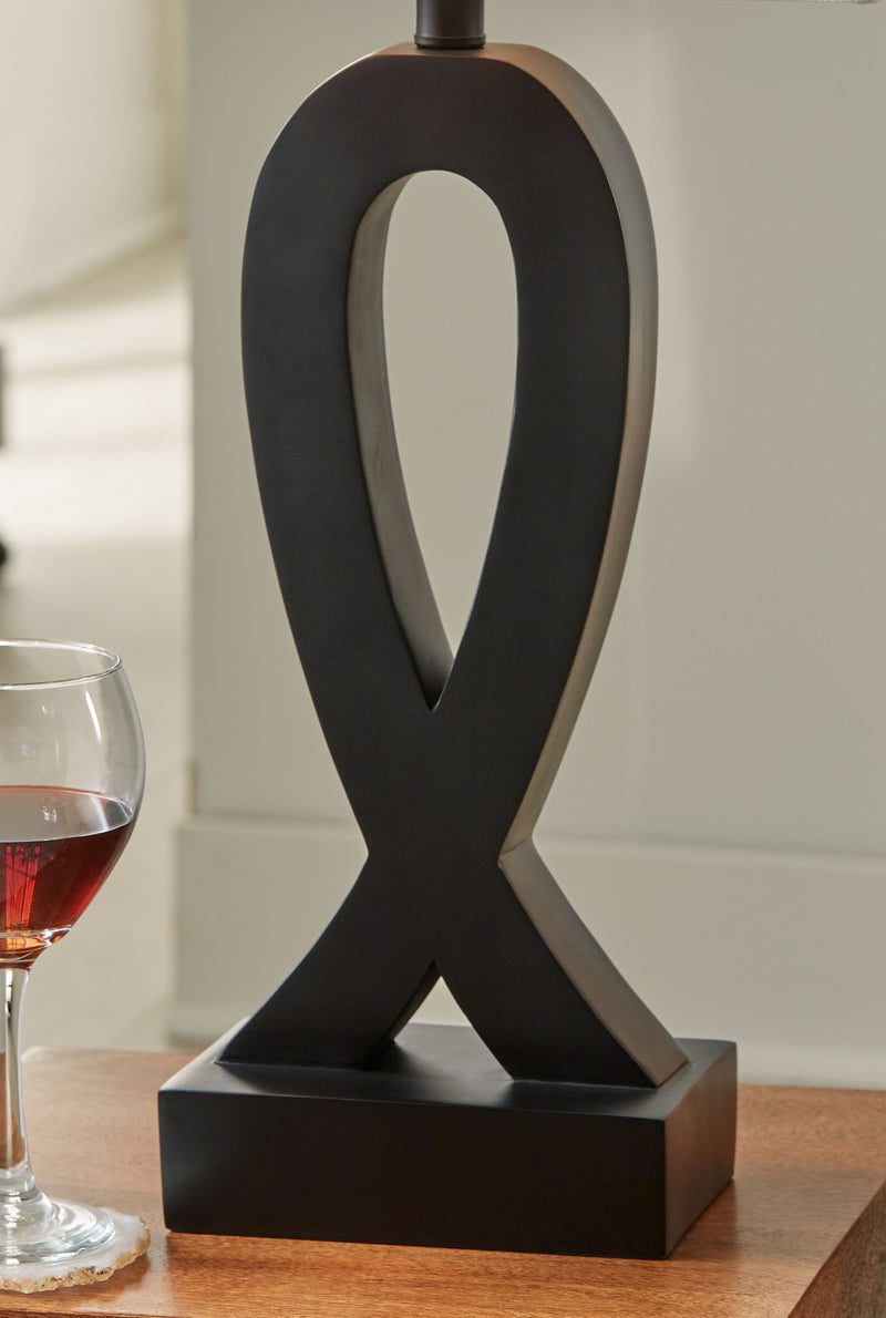 Markellton - Black - Poly Table Lamp (Set of 2) - JaxCo Furniture