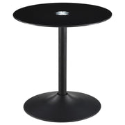 Ganso - Round Metal Coffee Table With Tempered Glass Top - JaxCo Furniture