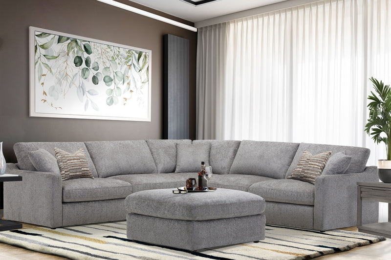 Surrender - 5 Piece Modular Sectional - Burmese Nature - JaxCo Furniture