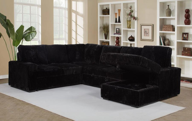 Devonshire - Sleeper Sectional Sofa Storage Chaise - JaxCo Furniture