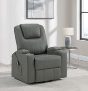 Armstrong - Upholstered Power Lift Massage Recliner - JaxCo Furniture