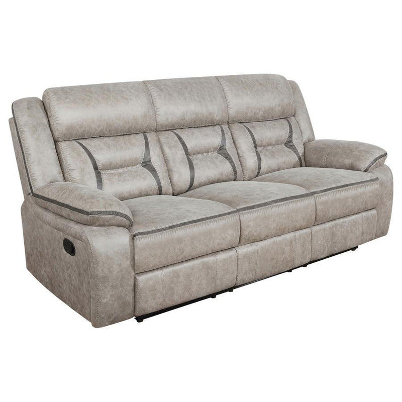 Greer - Upholstered Motion Reclining Sofa - JaxCo Furniture