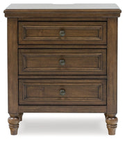 Sturlayne - Brown - Three Drawer Night Stand - JaxCo Furniture