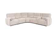 Modesto - Modular Power Reclining Sectional With Power Adjustable Headrests - JaxCo Furniture
