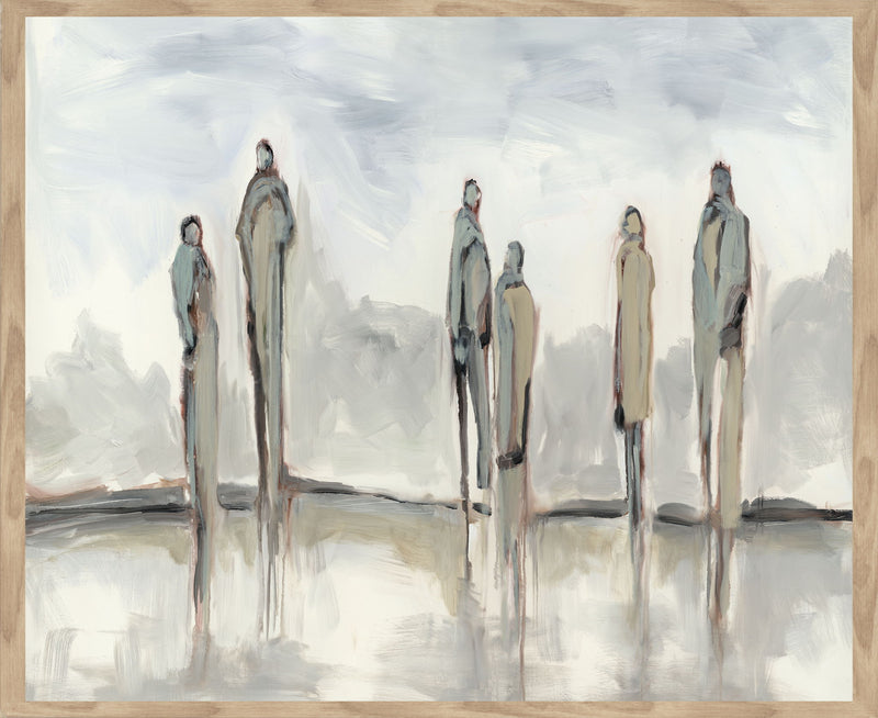 Stance - 48" x 72" Painting By Buddy Whitlock - Light Blue - JaxCo Furniture