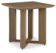 Serene Bay - Dark Brown - Square End Table - JaxCo Furniture