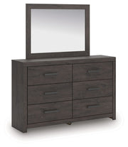 Prendonea - Charcoal - Dresser and Mirror - JaxCo Furniture