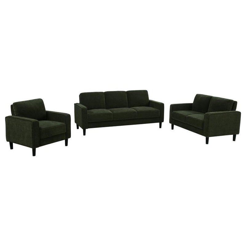 Ruth - Upholstered Track Arm Sofa Set - JaxCo Furniture