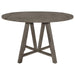 Athens - Round Drop Leaf Counter Dining Table - Gray - JaxCo Furniture