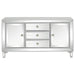 Leticia 3-Drawer Mirrored Storage Accent Cabinet - Silver - JaxCo Furniture