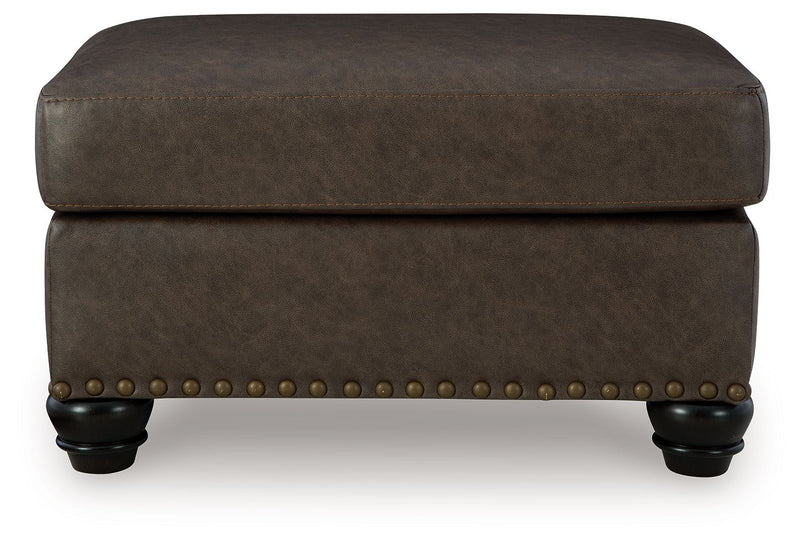 Roxmere - Umber - Ottoman - JaxCo Furniture