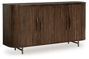 Amickly - Dark Brown - Accent Cabinet - JaxCo Furniture