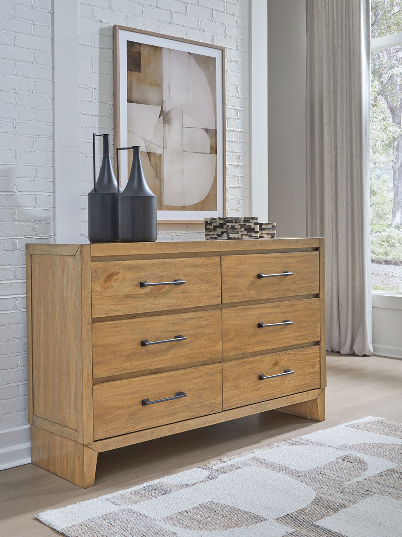 Sherbana - Light Brown - Dresser - JaxCo Furniture