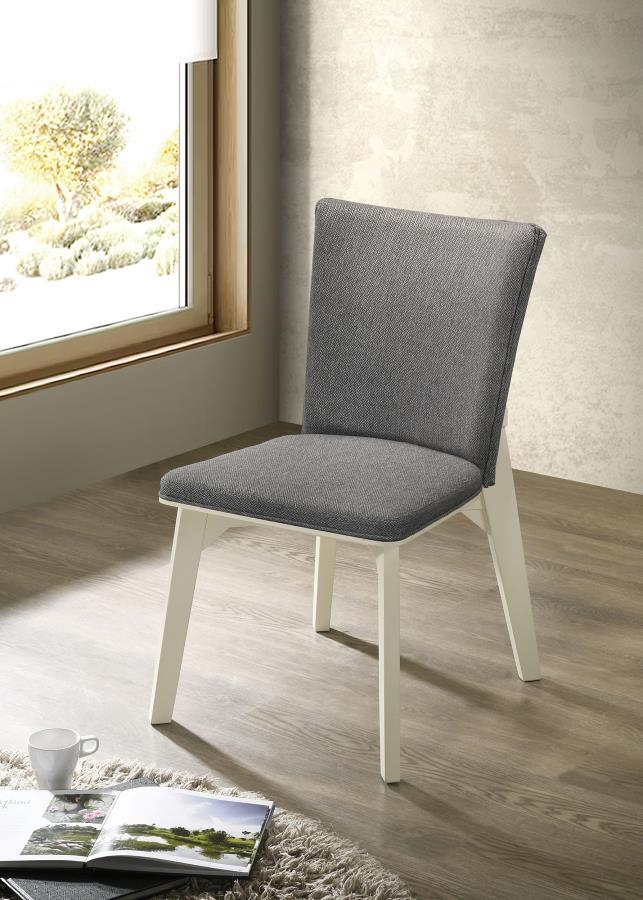 Biloxi - Upholstered Dining Side Chair (Set of 2) - Gray - JaxCo Furniture