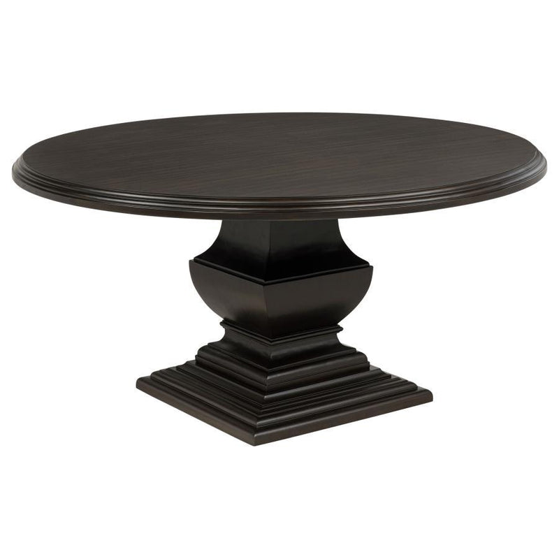 Twyla - 60" Round Wood Dining Room Table - Dark Cocoa - JaxCo Furniture