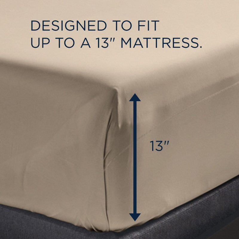Linens - Tempur-Pedic ProPerformance Sheet Set - Sandstone - JaxCo Furniture