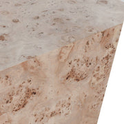 Avena - Burl Wood Square Coffee Table - Natural - JaxCo Furniture