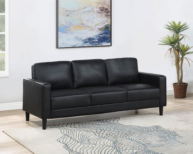 Ruth - Upholstered Track Arm Sofa - JaxCo Furniture
