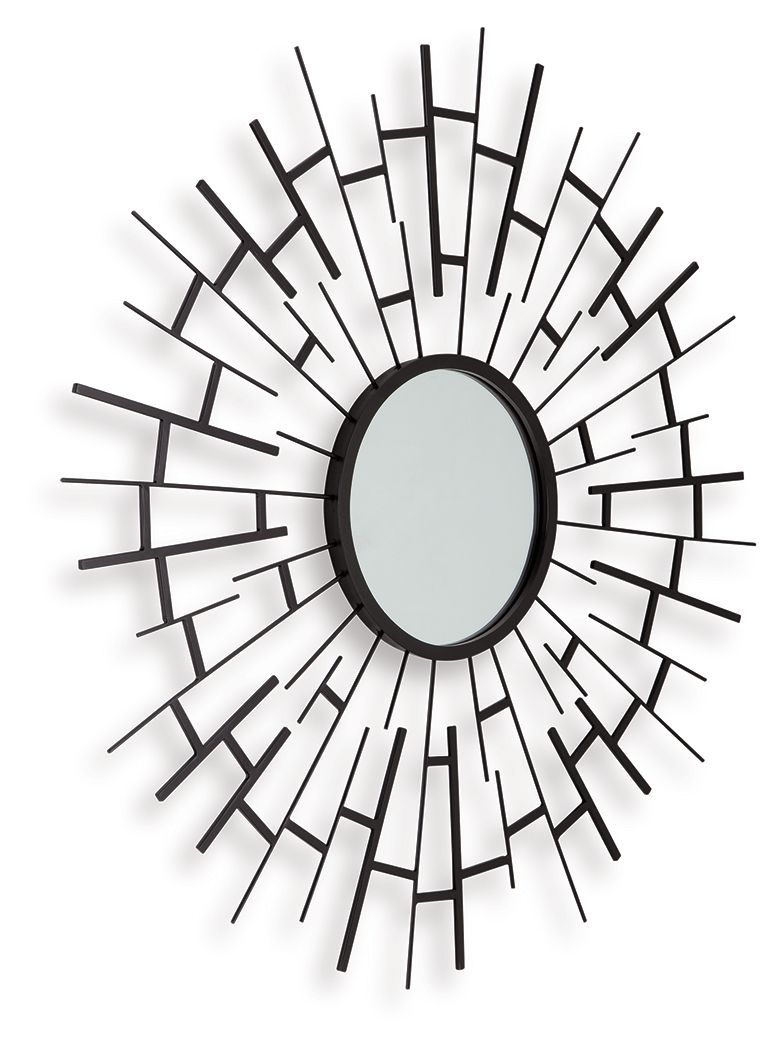 Garrenworth - Black - Accent Mirror - JaxCo Furniture