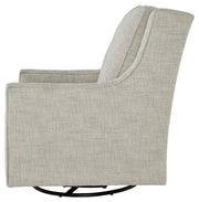 Kambria - Fog - Swivel Glider Accent Chair - JaxCo Furniture