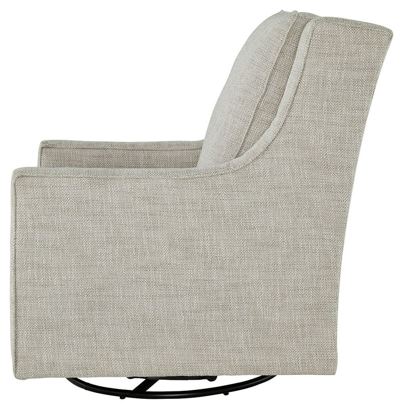 Kambria - Fog - Swivel Glider Accent Chair - JaxCo Furniture