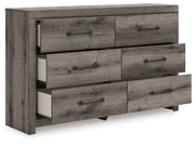 Graystorm - Brown Gray - Six Drawer Dresser - JaxCo Furniture