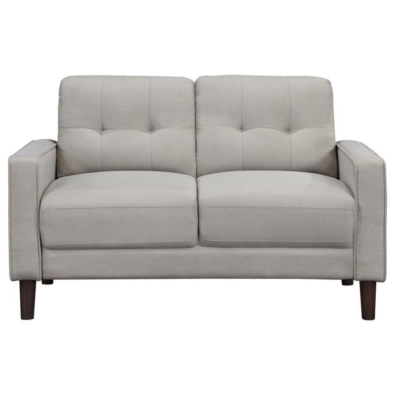 Bowen - Upholstered Track Arm Tufted Loveseat - JaxCo Furniture