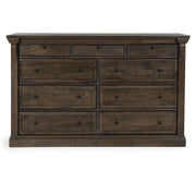 Adelaide - Wood 9 Drawer Dresser - Cocoa Brown - JaxCo Furniture