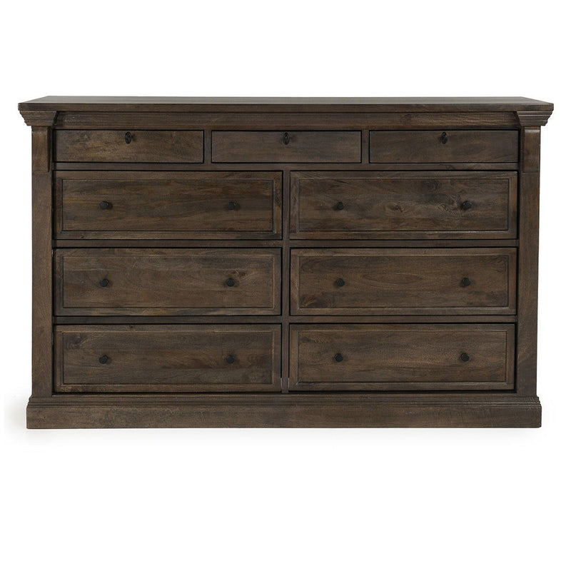 Adelaide - Wood 9 Drawer Dresser - Cocoa Brown - JaxCo Furniture