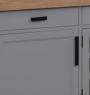 Americana Modern - TV Console with Hutch and LED Lights - JaxCo Furniture