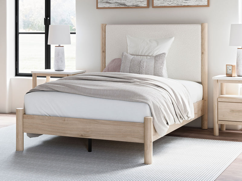 Cadmori - Upholstered Panel Bed - JaxCo Furniture