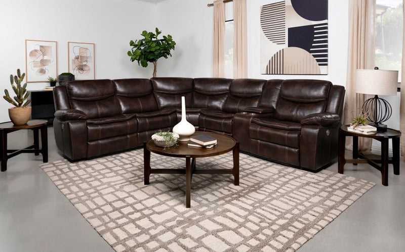 Sycamore - Upholstered Power Reclining Sectional Sofa - JaxCo Furniture
