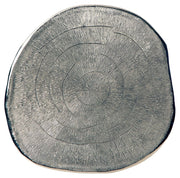 Laverford - Chrome / Black - Round End Table - JaxCo Furniture