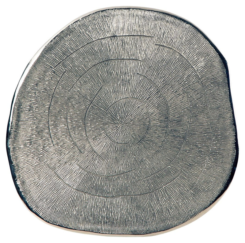 Laverford - Chrome / Black - Round End Table - JaxCo Furniture