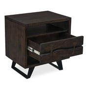 Madagascar - Accent Nightstand - Dark Brown - JaxCo Furniture