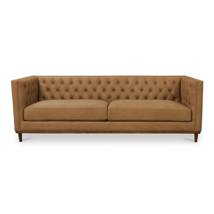 Fielder - Leather Sofa - Tan