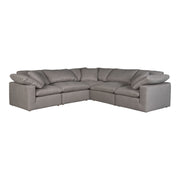 Terra - Livesmart Fabric Condo Classic L Modular Sectional - Light Gray - JaxCo Furniture