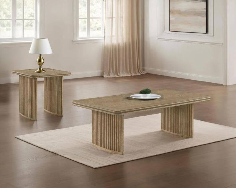 Adina - Wood Coffee Table Set - JaxCo Furniture