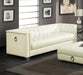 Chaviano - Upholstered Track Arm Sofa - Pearl White - JaxCo Furniture